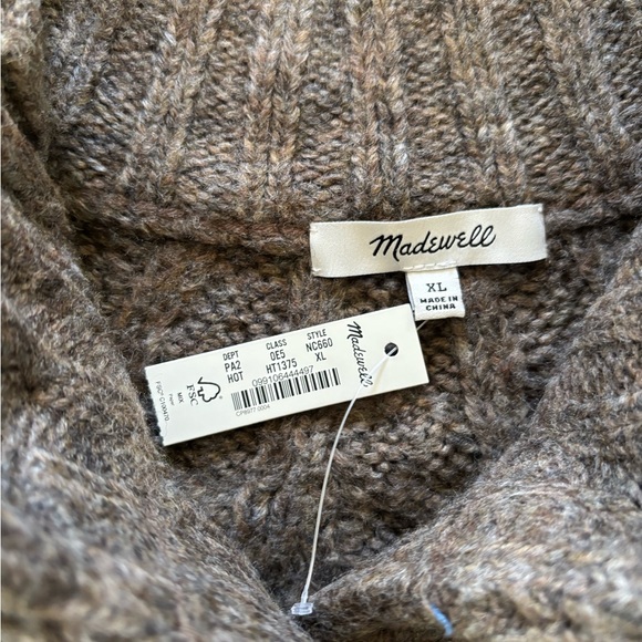 Madewell Harwood Cableknit Mockneck Cardigan - Picture 3 of 3
